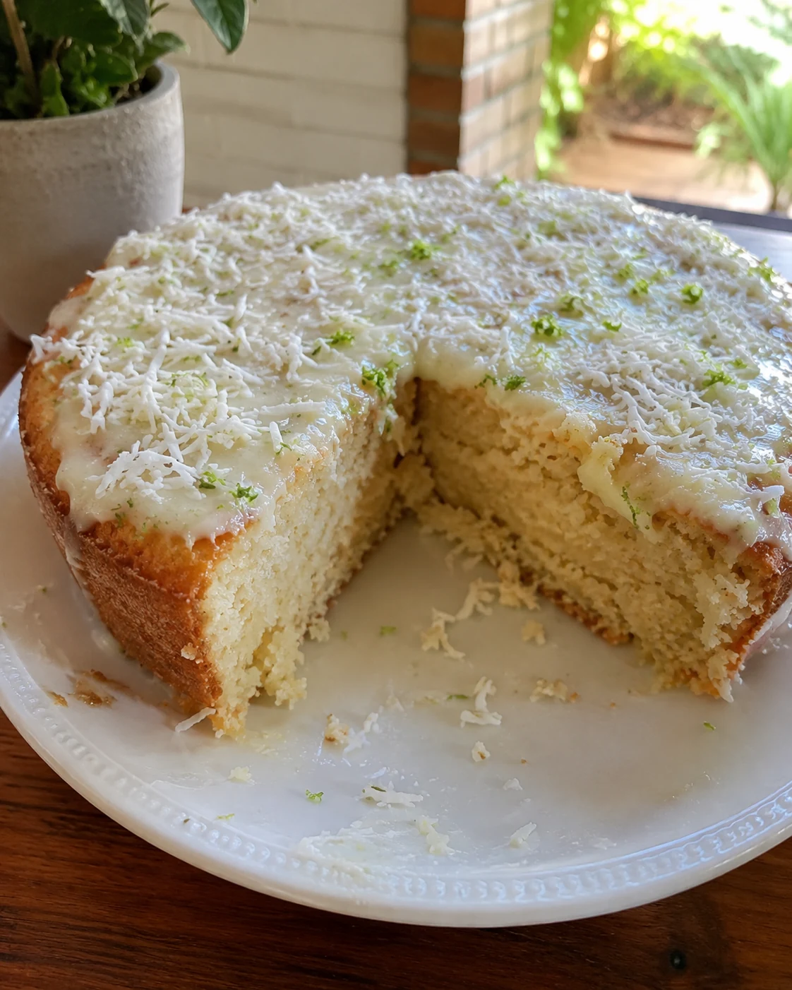 Bolo de coco com limão