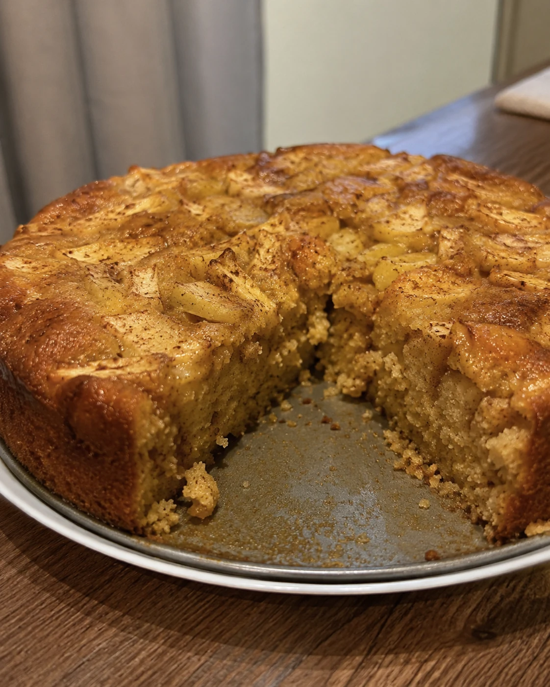 Bolo de maçã com canela